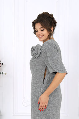 Платье Ninele 7509 серебро фото 8