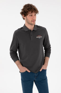 Мужской свитшот антрацитового цвета Неожиданная скидка в корзине