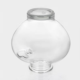 Банка для сыпучих Доляна «Парфе. Амур», 350 мл, 5×11 см, с пробковой крышкой, стекло, прозрачная