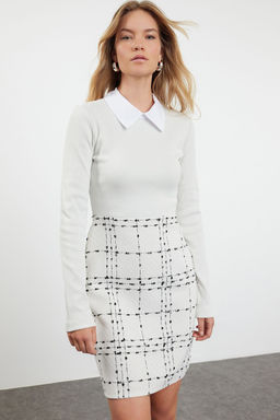 TRENDYOLMILLA Siyah Tuvit Dokuma Elbise TWOAW21EL0454  фото 23