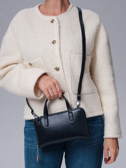 Сумка кожаная Azaro 30850 синий винтаж