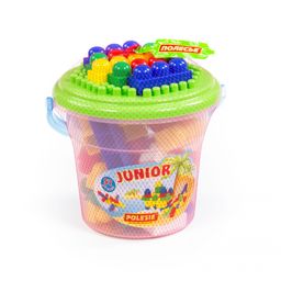 Конструктор Юниор (57 элементов) (в ведре Макси с крышкой) - Полесье фото 8