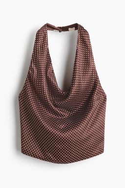 Top halter de sat?n