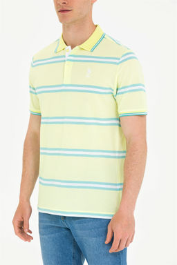 Мужская светло-желтая футболка - U.s. polo assn фото 6