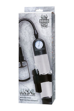 Механическая помпа Sexus Men Training Aksel, ABS-пластик, черная, 70 см  фото 7