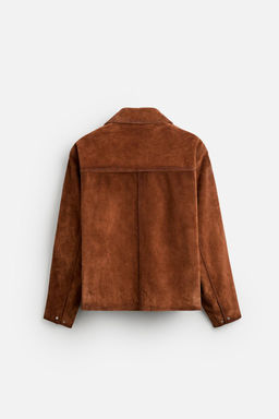 LEATHER JACKET WITH POCKETS - Zara фото 17