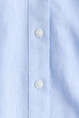 Camisa en mezcla de lino - H&m фото 8