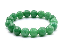 Браслет шарик 12мм из нефрита искусственного