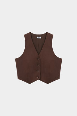 Жилетка короткая изо льна - Mollis фото 4