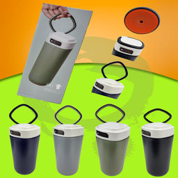 Термос серый Из Нержавеющей Стали, кофейные кружки, 480 мл, термос, бутылка для сохранения холодной/горячей воды, портативная дорожная Вакуумная чашка