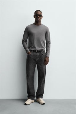 BASIC SLIM FIT T-SHIRT - Zara фото 8