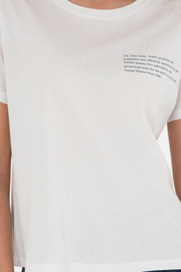 Женская футболка цвета экрю - U.s. polo assn фото 13