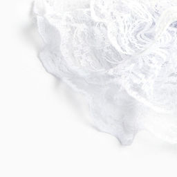 Бант для волос на резинке школьный, белый, 10.5 см, Принцессы