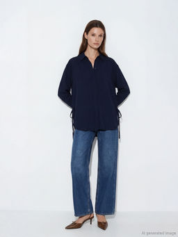 Ba?lama Detayl? Kad?n G?mlek Tunik