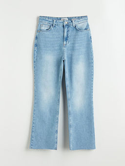 Crop Flare Kad?n Jean Pantolon