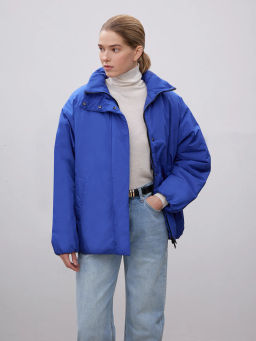Куртка с воротником стойка N059/ultramarin - Emka фото 2
