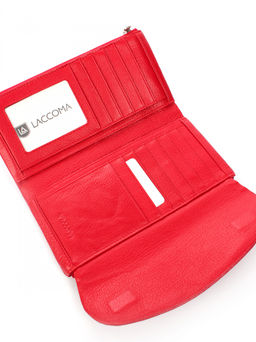 LACCOMA кошелек LA-1088-красный натуральная кожа