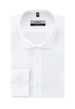 Сорочка мужская длинный рукав GREG 100/199/WHITE/Z_V