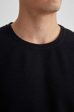 Облегающая футболка с круглым вырезом и короткими рукавами - Defacto фото 6