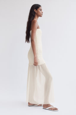 Vestido bandeau en tejido dual - H&m фото 6