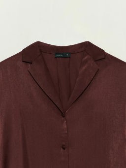 Блузка с английским воротником и перьями / Zarina