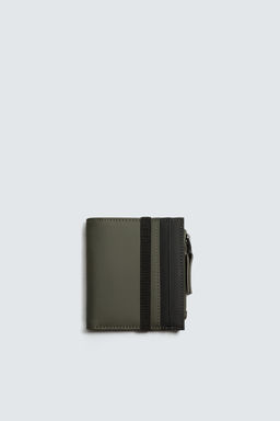 RUBBERISED WALLET WITH COIN POUCH