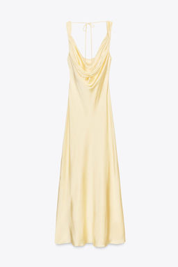 ZW COLLECTION LONG SATIN DRESS - Zara фото 9