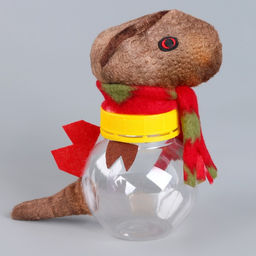 Цена за 5 шт. Конфетница Динозавр, 16 см, виды МИКС