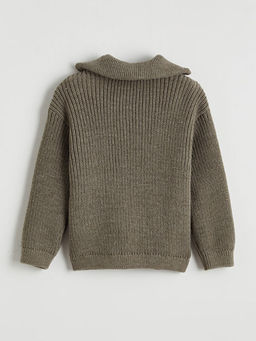 Dik Yaka Erkek ?ocuk Triko Kazak