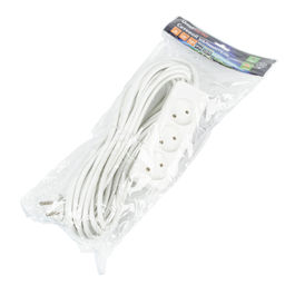 S-CU3-10 WHITE Удлинитель серии Ultra, шнур 10м., 3 гнезда, 10A, б/з. Белый. TM Uniel