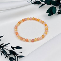 Браслет из персикового Агата - Радуга самоцветов фото 2