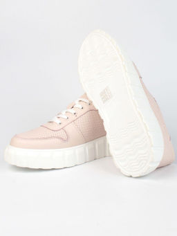 05-PDA97-2 PINK Кроссовки женские (натуральная кожа) - Фабричный китай фото 14