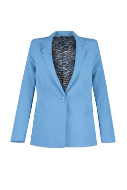 Koyu Mavi Regular Astar Detayl? Dokuma Blazer Ceket TWOAW20CE0316