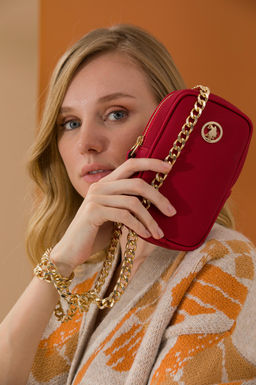 U. S. Polo Assn Женская красная сумка для телефона - U.s. polo assn фото 2