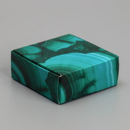 Цена за 5 шт. Коробка под бижутерию Малахит, 7.5 7.5 3 см - Дарите счастье фото 2