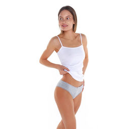 Трусы женские бразильяна, цвет серый, размер 48-50 (XL)