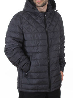 D82044 DK. GRAY Куртка мужская демисезонная (100 гр. холлофайбер)