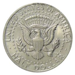 Монета 1/2 доллара (50 центов) 1972 года США