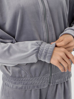 Толстовка женская велюровая серая - Mark formelle фото 5