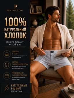 Трусы-боксеры мужские - Pantelemone фото 4