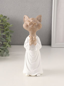 Фигурка полистоун «Кот-мастер карате», 6.5×6.5×18.5 см