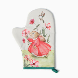 Варежка-прихватка Этель Кролик 20х28см,саржа, 100% х/л, ватин 250г/м2  фото 2