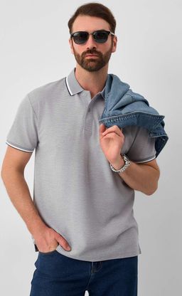 Поло муж. F511-07-815 grey - Fine joyce фото 2