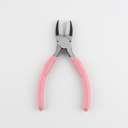 Плоскогубцы с нейлоновыми насадками, для рукоделия, 14 × 6,5 см, цвет серебряный/розовый