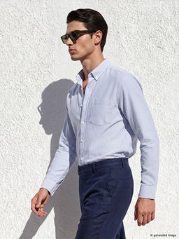 Рубашка Regular Fit в полоску мужская