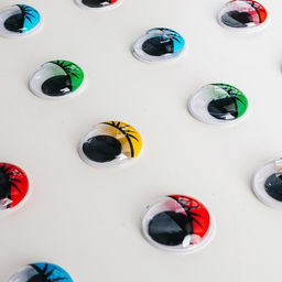 Глазки с ресничками на клеевой основе, набор 18 шт., размер: 2 см - Школа талантов фото 5