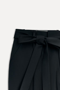 50TH ANNIVERSARY WOOL-BLEND TROUSERS WITH BELT - Zara фото 10
