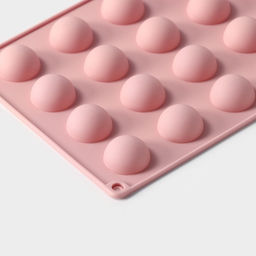 Форма для выпечки Доляна Фигуры.Полусфера, силикон, 28.3?16.5 см, 24 ячейки (d=2.8 см), розовая фото 2