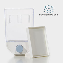 Контейнер с дозатором для хранения сыпучих продуктов, 11.89.519 см, 1 л, белый - Simaland фото 3