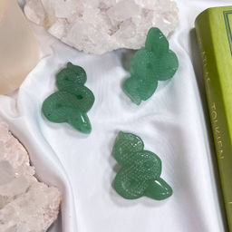 Фигурка "Змея" из зеленого Кварца